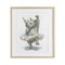 Stupell Industries Ballet Rhino Tutu Framed Print Under Glass, design by Ziwei Li